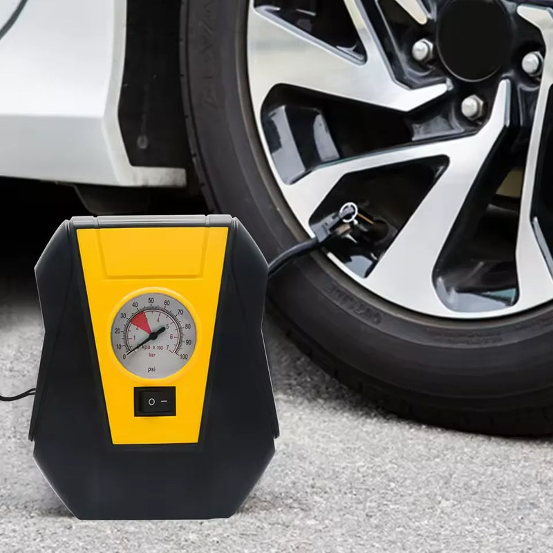 Compressor de ar portátil, manômetro elétrico, 150 PSI, inflador para encher pneus, carro, motocicleta, bicicleta, colchão, bolas de estrada