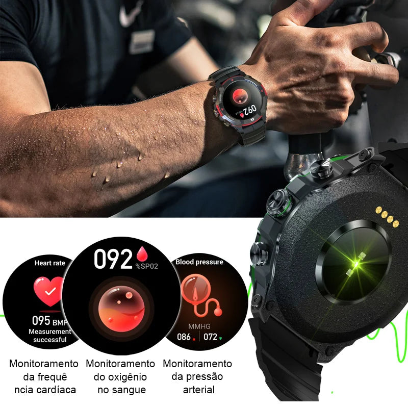 Relógio Inteligente MASX MOSS Ⅱ Relógio com Tela AMOLED de 1,43'', Chamadas Telefônicas Hi-Fi, Resistência de Nível Militar