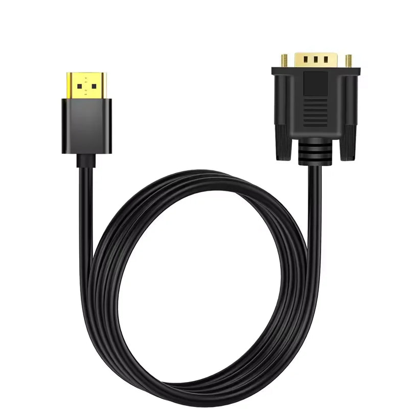 Cabo Adaptador Display Port VGA Full HD Plug Play para Notebook, Monitor, Projetor ATI e TV Mult-telas