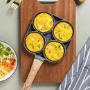 Frigideira antiaderente com 3 ou 4 divisórias para fritar ovos, bacon, carnes, frango, lanches, multiuso