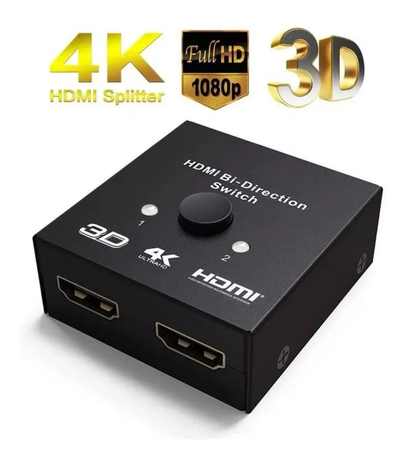 HDMI 2x1 E 1X2 Bidirecional 4K Bidirecional 4K Suporte 3D 1080P 4K x 2K HD Áudio Switch HDMI 2.0 Switch