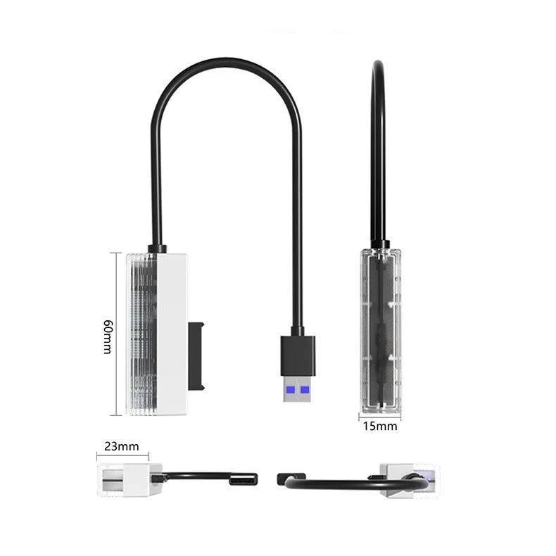 Cabo conversor USB para SATA Knup KP-HD822 - Conexão rápida e estável, compatível com HDs e SSDs