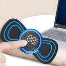 Massageador elétrico portátil mini cervical EMS alivia dores no pescoço e no corpo.