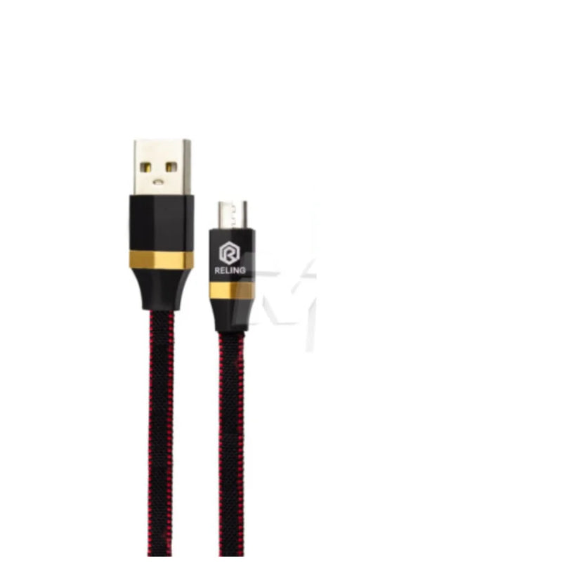 Cabo USB V8 Modelo RE-CBO-6105 para Carregamento e Transferência de Dados 2.4A - Comprimento 1M Reling