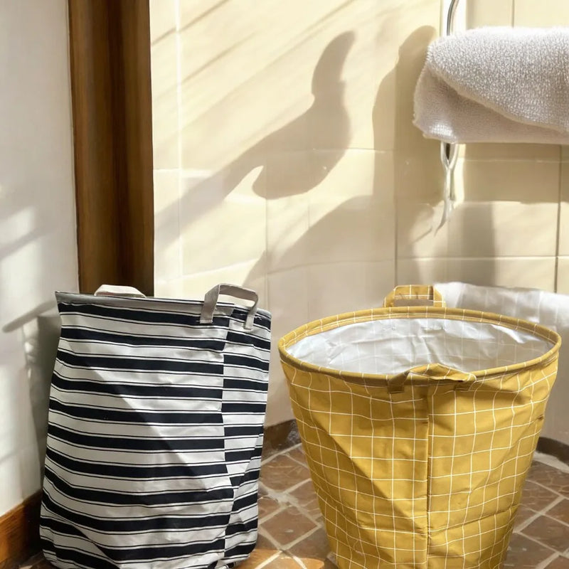 Cesto Organizador Roupa Suja e Brinquedo Dobrável Com Alça Impermeavel Pratico