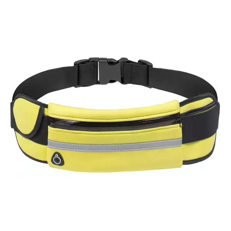 Bolsa esportiva de cintura única com compartimento à prova d'água para celular
