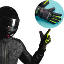 Luvas de motociclista unissex com cadarços antiderrapantes para motocicleta/ciclista com ajuste