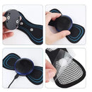 Massageador elétrico portátil mini cervical EMS alivia dores no pescoço e no corpo.