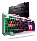 Teclado Gamer Knup Kp Te120 Rgb Led Abnt2 Iluminação Branca Teclas Portuguesas Brasil Teclado Resistente de Alto Desempenho