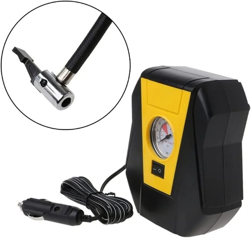 Compressor de ar portátil, manômetro elétrico, 150 PSI, inflador para encher pneus, carro, motocicleta, bicicleta, colchão, bolas de estrada