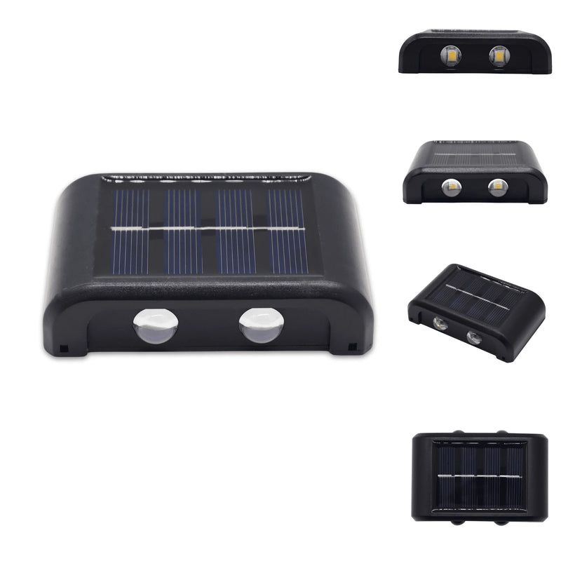 Kit 6 Luminária Solar Retro Wall Slot Sl02