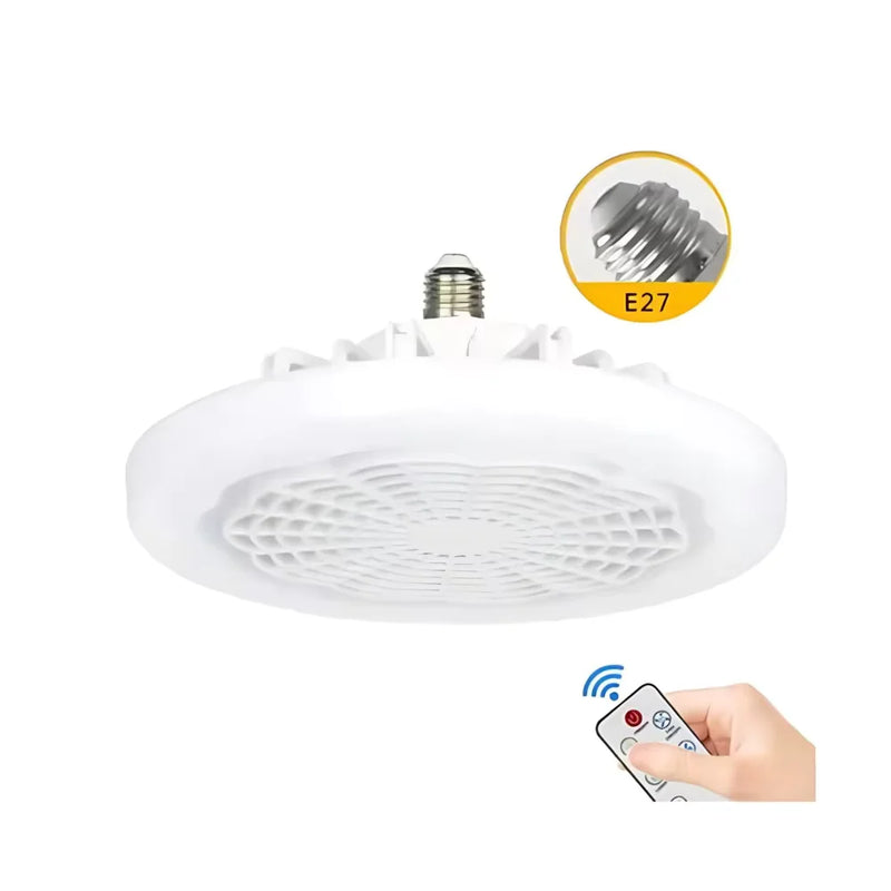 Ventilador De Teto Com Lâmpada Led E Controle Remoto Ventilador De Soquete