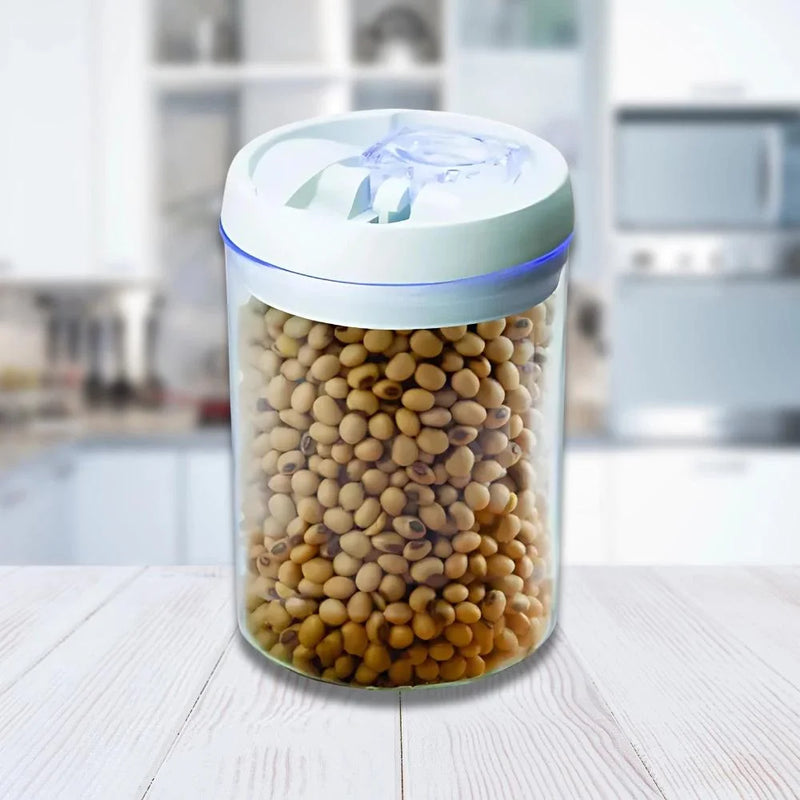 Pote hermético redondo multiuso de acrílico para cozinha de 2000 mL