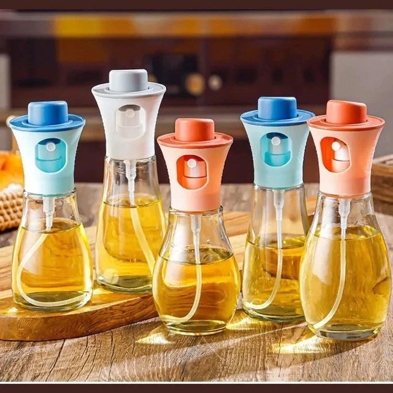 Spray Pulverizador em Vidro para Azeite Molhos Finos Óleo Salada Higiene Fácil