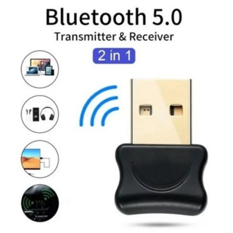 Plug USB Bluetooth 5.0 Transmissor de áudio para Notebook Adaptador E Receptor