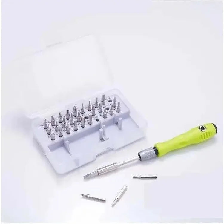 Kit de chaves de precisão 32 em 1 versátil e eficiente da Precnic, ideal para reparos e manutenção de alta precisão