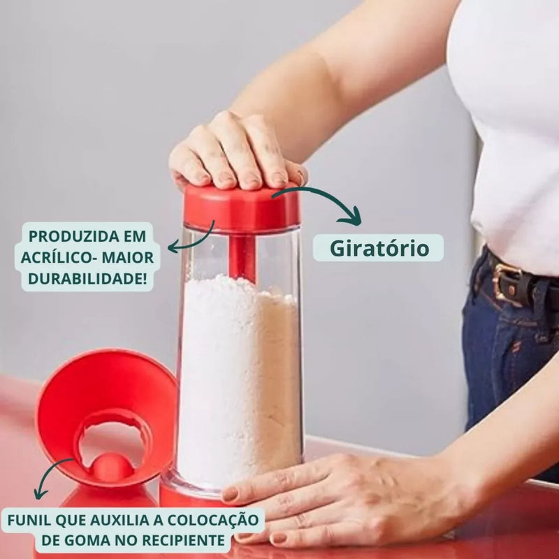 Peneira para Tapioca, Farinha, Açúcar, Aspersor Resistente Utensílio Culinário