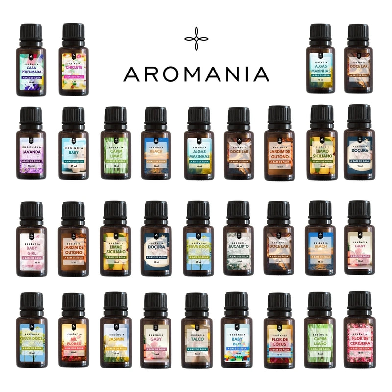 Kit Difusor Elétrico Aromatizador de Ambiente Bivolt + 2 Essências 15ml - Escolha a Sua