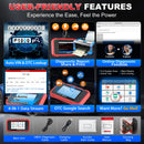 LAUNCH X431 CRP129E V2.0 Ferramenta de Diagnóstico OBD2 para Automóveis: Reinicialização de Sensores de Motor, ABS, SRS, Óleo, SAS, EPB, TPMS e DPF - Atualização Gratuita