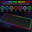 Mouse Pad Gamer Grande 80cm por 30cm com Led RGB - Superfície Speed