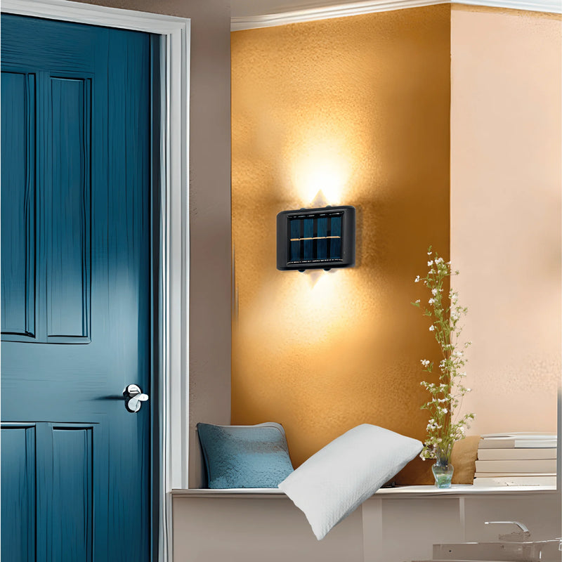 Kit 6 Luminária Solar Retro Wall Slot Sl02