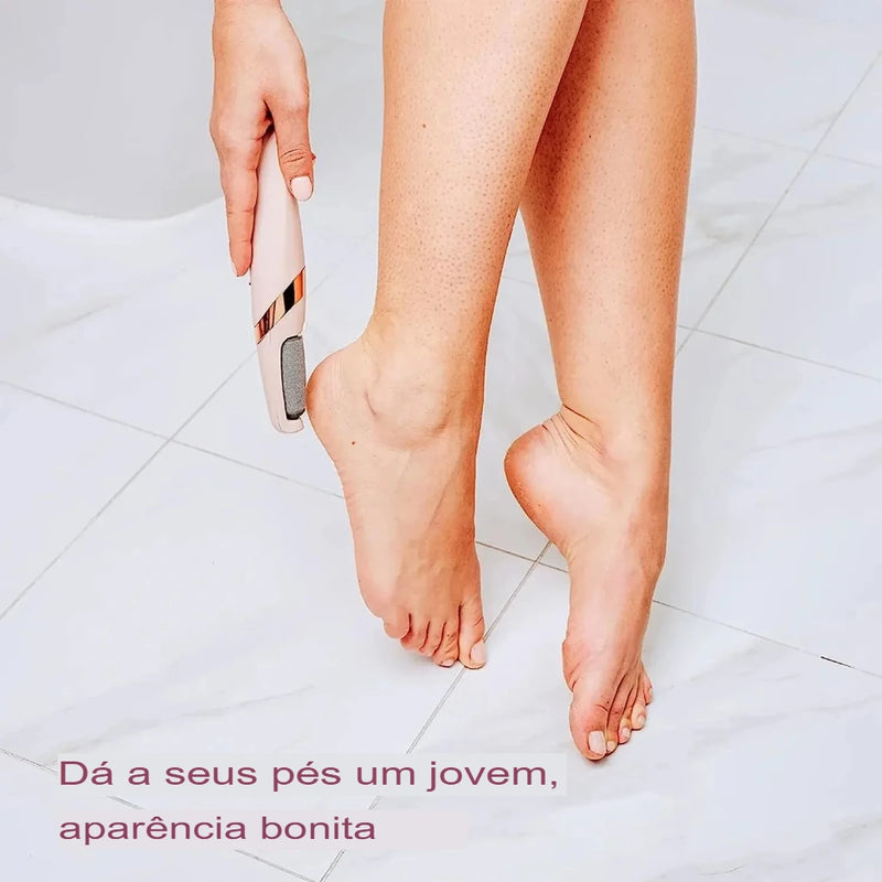 Lixadeira elétrica portátil removedora de calosidades dos pés cuidados com a pele com conveniência e eficiência rotina de beleza cuidados com a pele