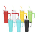 Copo térmico de aço inoxidável 1200 ml 1,2 litros com alça e canudo copo de aço inoxidável de alta qualidade e grande ca