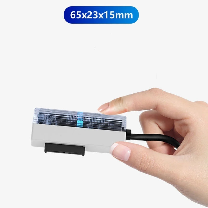 Cabo conversor USB para SATA Knup KP-HD822 - Conexão rápida e estável, compatível com HDs e SSDs