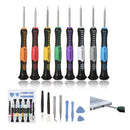 Kit de ferramentas com 16 peças para abrir e reparar celulares iPhone e Android. Ferramentas práticas, compactas e essenciais para manutenção.