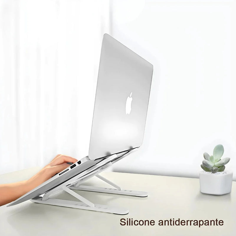 Suporte De Alumínio Ajustável/Regulável Para Notebook E Macbook Escritório