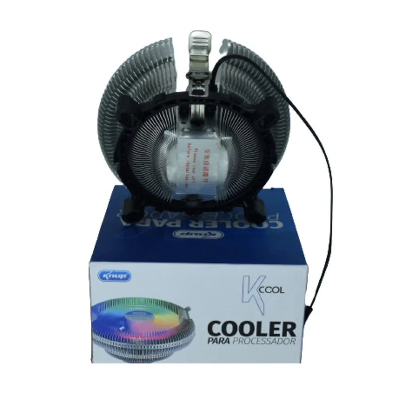 Cooler KNUP KP-VR329 Com RGB para Processador Intel e AMD - Refrigeração Eficiente e Design Elegante