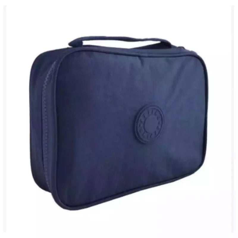 Estojo Caixa Escolar Unissex Ziper Diversas Cores Compartimento Grande