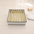 Organizador de gavetas com 7 divisões, portátil, para dobrar roupas e guardar objetos.