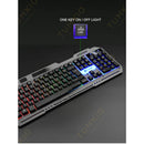Teclado Gamer Com Fio Semi-mecânico RGB LED retroiluminado Computador e Notebook