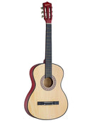 Violão acústico Queen's para adultos com cordas de aço, ideal para iniciantes.