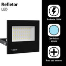 Refletor Led 100W Spotlight Bivolt À Prova D'água Luz