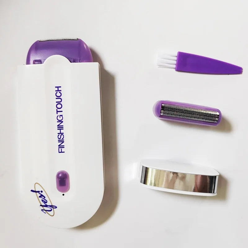 Depilador Portátil Facial e Corporal para Mulheres e Homens - Elétrico Sem fio e Recarregável com Cabo USB