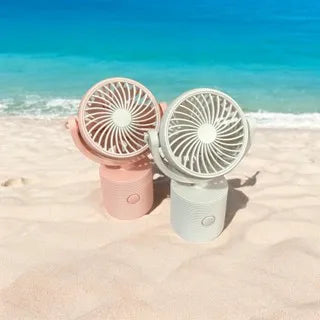 Ventilador Portátil de Mesa / Mão / Pescoço 180° Recarregável USB Silencioso com Alça