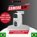 Câmera de segurança Wifi 6MP Lente Dupla Sem Fio PTZ CCTV supervisão Rastreamento 4K Suporte de rede TF
