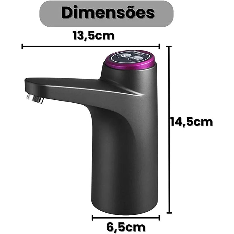 Bomba Drinher Garrafa Elétrica Galão Água Recarregável tomate com galão de 20L