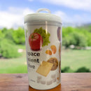 Pote hermético redondo multiuso de acrílico para cozinha de 2000 mL