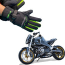 Luvas de motociclista unissex com cadarços antiderrapantes para motocicleta/ciclista com ajuste