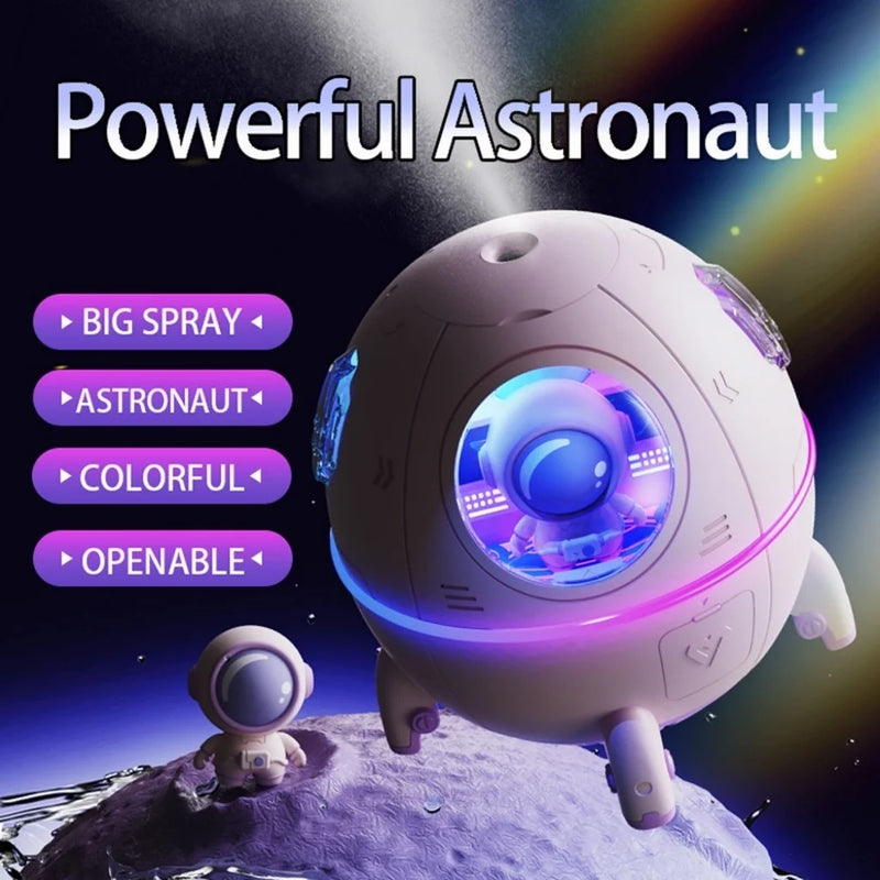 Umidificador de Ar Astronauta e Luz LED Colorida 220ml USB