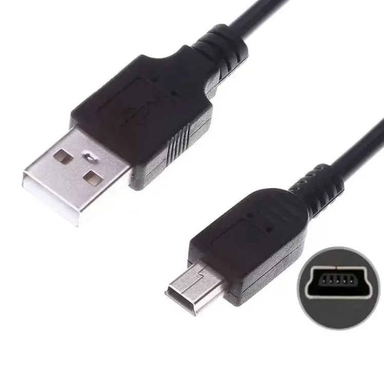 Cabo USB Mini V3 de 1,5M para controle GPS PS3, transmissão e conexão de dongle LG, ideal para transferência de dados e carregamento