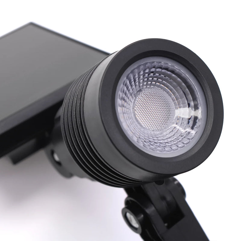 Kit de energia solar verde de 10 W com 2 luzes de jardim LED