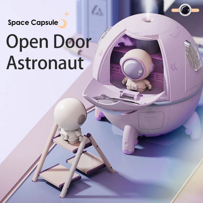 Umidificador de Ar Astronauta e Luz LED Colorida 220ml USB