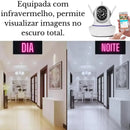 Câmera sem fio WiFi 1080P, monitoramento de segurança residencial, interna com detecção de movimento, panorâmica e inclinação de 360 °, monitor para bebê