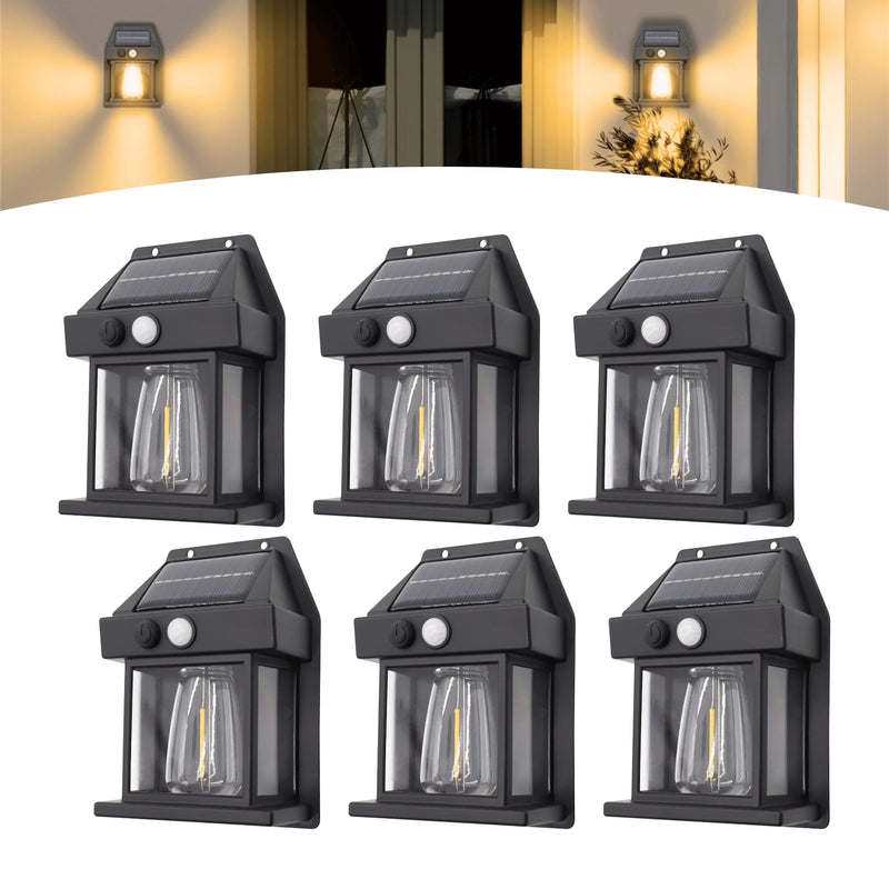 Kit 6 Luminária Solar Retro Wall Slot Sl02