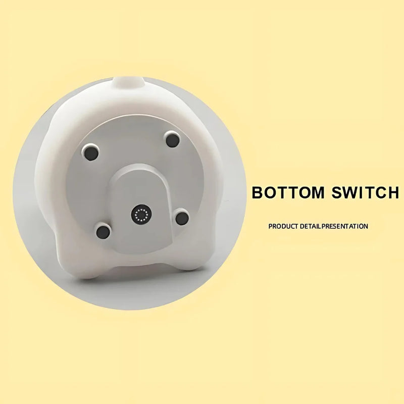 Mini Luminária Dinossauro Fofo Led Silicone Touch Abajur Recarregável