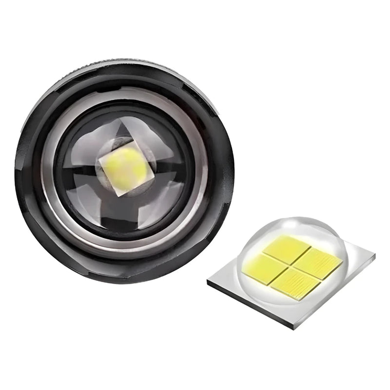 Lanterna Tática Militar Potente T9 Tática Potente Sitio Fazenda Acampamento Camping Segurança- Resistente a Água